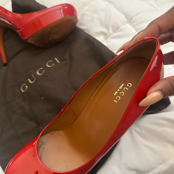 Gucci Glossy Red High Heels